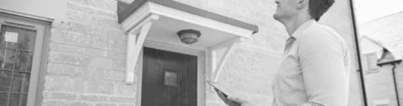 Man surveying property